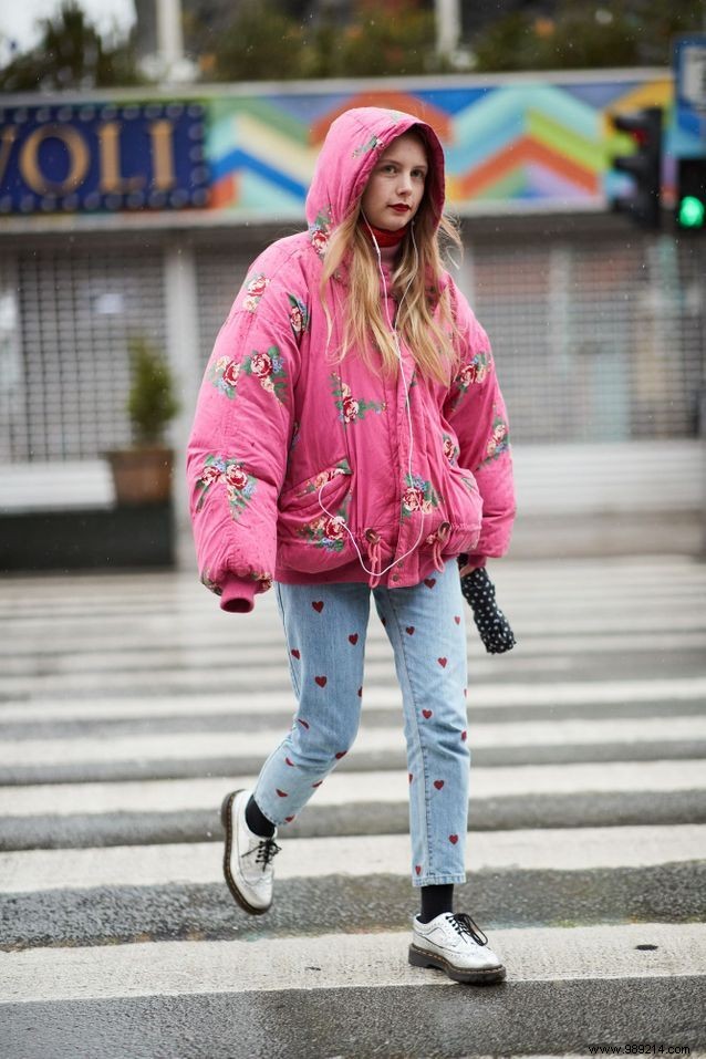 How to wear the down jacket without looking like Bibendum? 