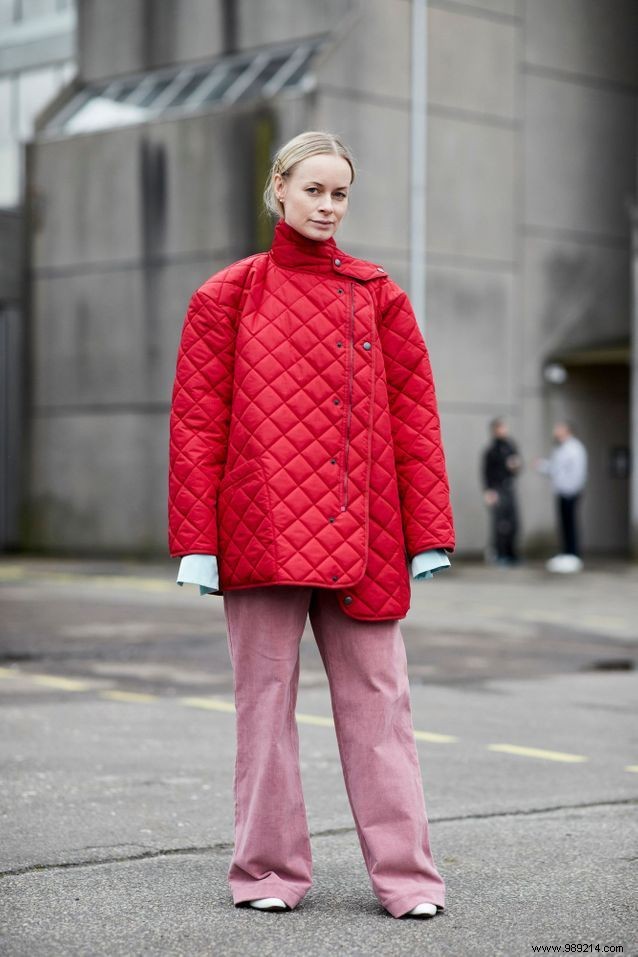 How to wear the down jacket without looking like Bibendum? 