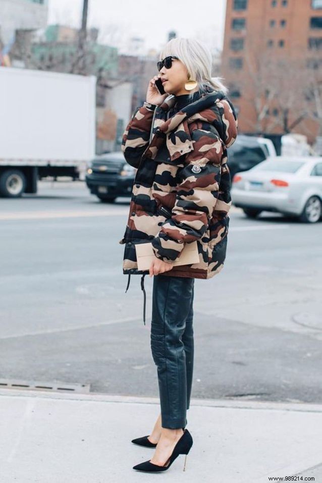 How to wear the down jacket without looking like Bibendum? 