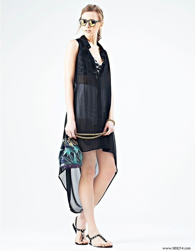 How to wear the transparent dress? 