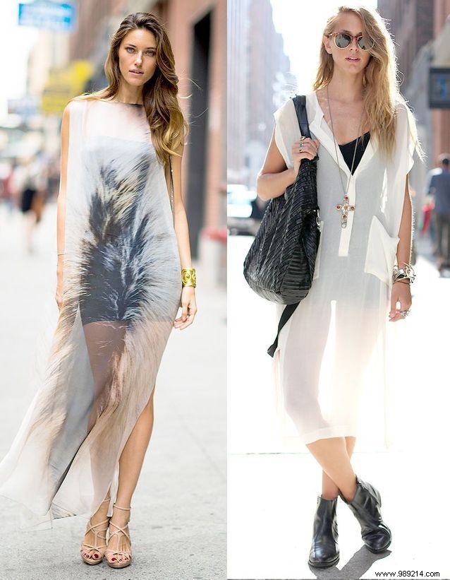 How to wear the transparent dress? 