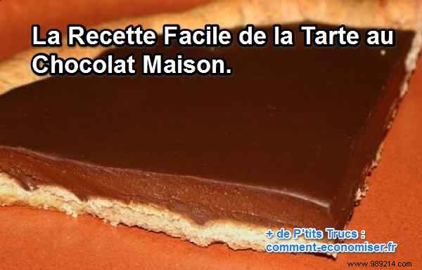 The Easy Homemade Chocolate Pie Recipe. 