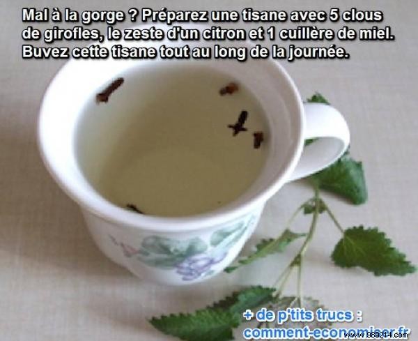 Sore Throat:The Effective and Natural Grandmother s Remedy. 