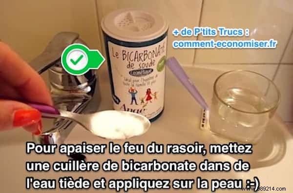 No More Need to Buy Aftershave! Use Baking Soda To Soothe Razor Fire. 