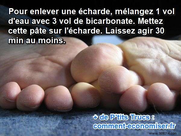 How to easily remove a splinter? Think Bicarbonate. 