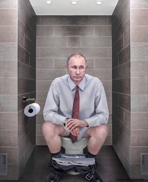 Cristina Guggeri Imagine the Leaders of the Planet in the Toilet. 