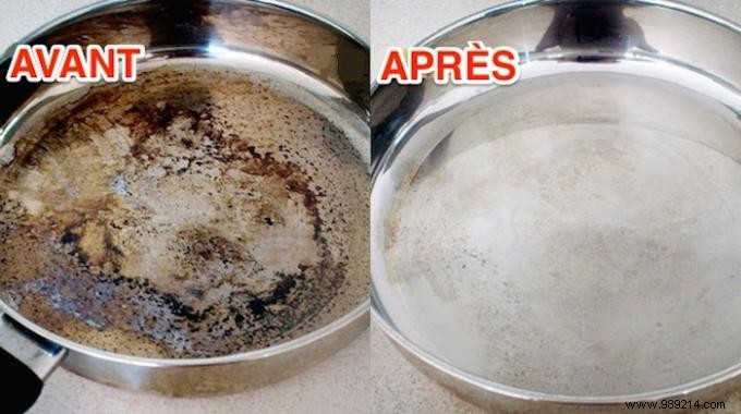 The Secret to Cleaning a Burned Stove with Baking Soda. 