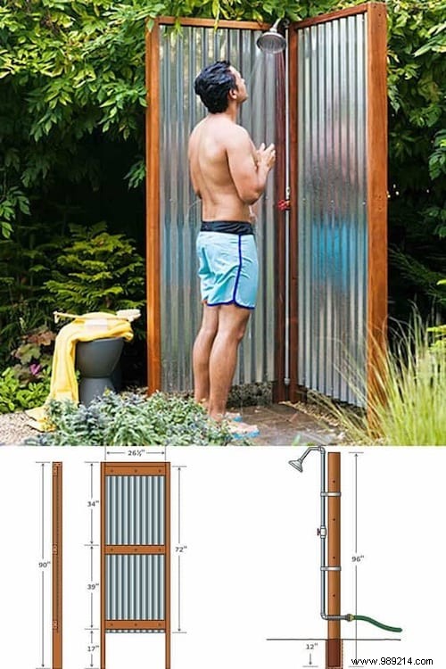 26 Awesome DIY Outdoor Shower Ideas (Quick &Easy). 