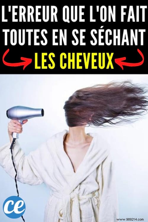 The mistake we all make when we dry our hair. 