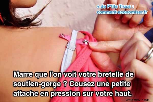 The Trick So That Your Bra Strap Is No Longer Visible. 