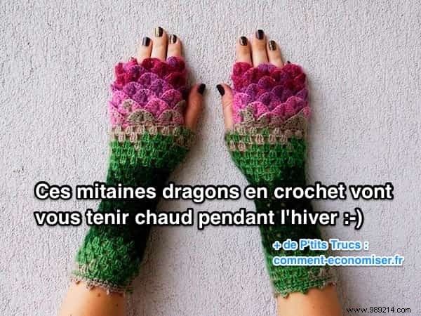These Crochet Dragon Mittens Will Keep You Warm During Winter. 