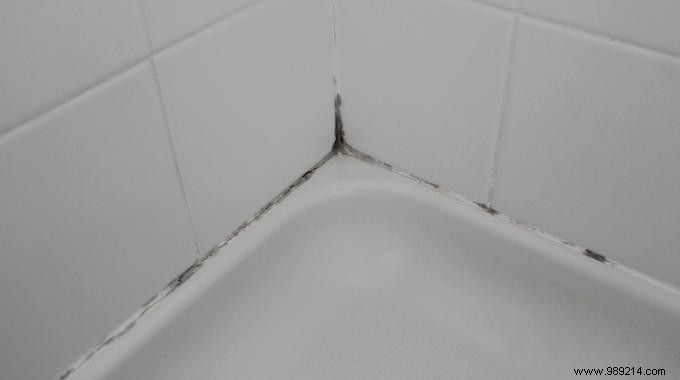 The trick that works to remove mold from tile grout. 