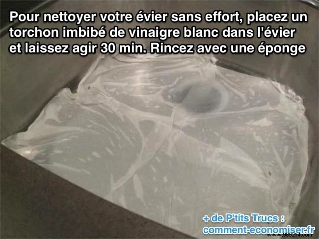 The Tip To Clean Your Sink Effortlessly. 