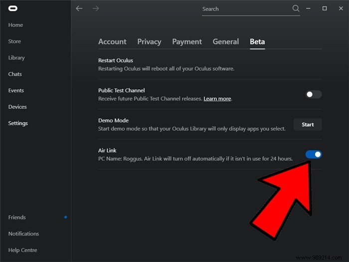 How to Activate Oculus Air Link on Oculus Quest 2 