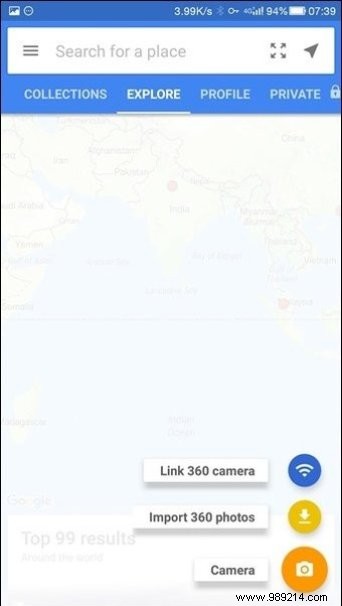 Take and upload 360 degree photos to Facebook 