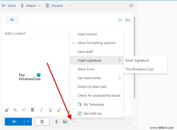 How to add an email signature in Outlook.com 