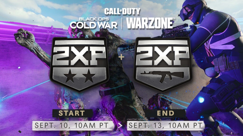When is the next Cold War &Warzone Double XP event? 