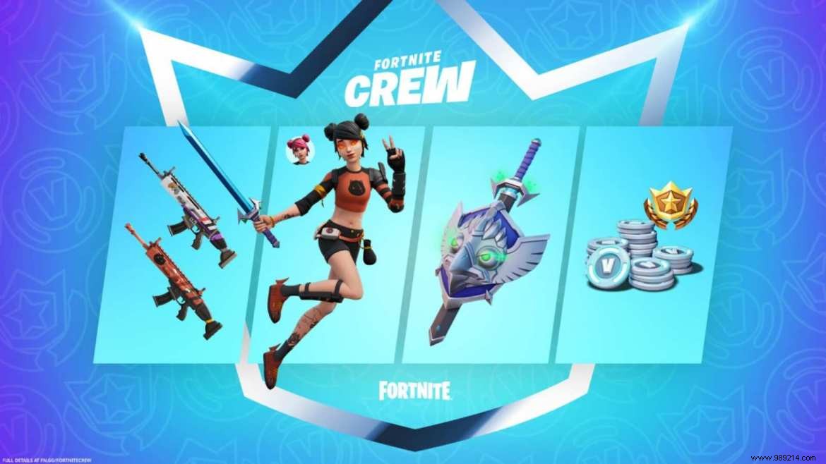 Fortnite August Crew Pack:New Summer Skye Skin Details 