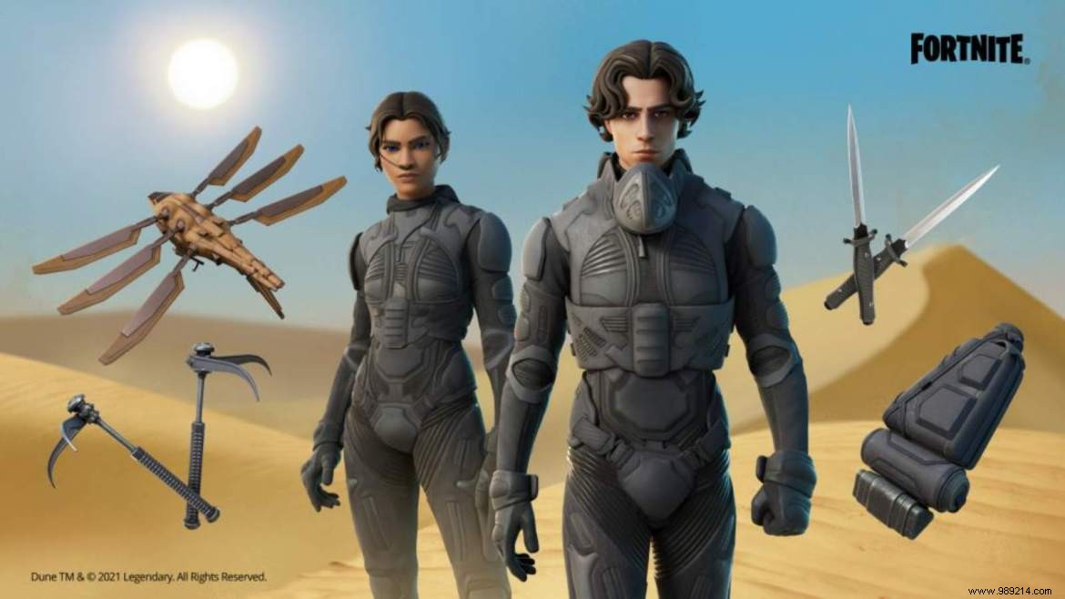 Fortnite Dune skins:new outfits, pack, prices and more in season 8 