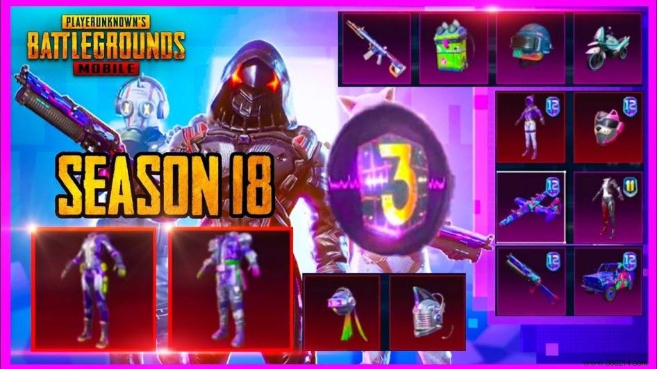 PUBG Mobile Season 18 Royale Pass Rewards Leaked 