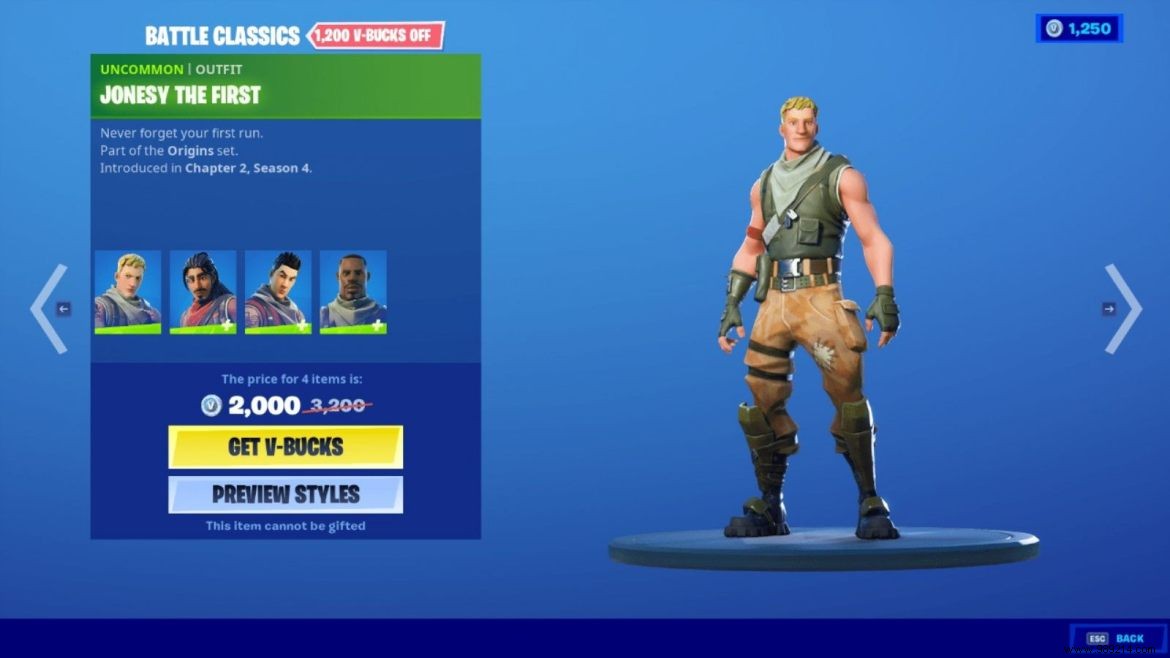 Fortnite Origins Set brought back in Chapter 3 Season 1 