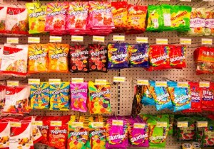 Get rid of candy at the cash registers 