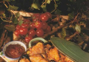 Poultry fricassee with olives, tapenade and Espelette pepper 