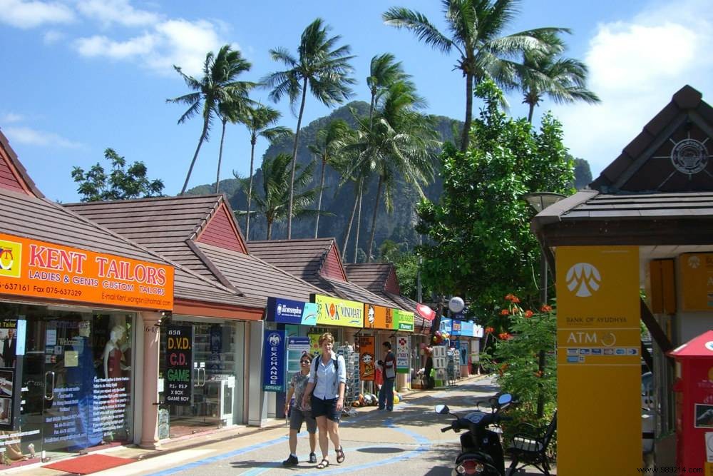 Krabi town, one of the most popular destinations in Thailand 
