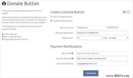 How to Add a Bitcoin Donate Button in WordPress Using BitPay