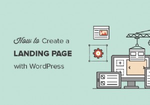 How to create a landing page with WordPress