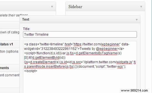 How to display recent tweets in WordPress with Twitter widgets