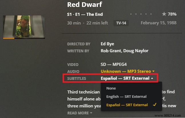 How to use subtitles in Plex all you need to know