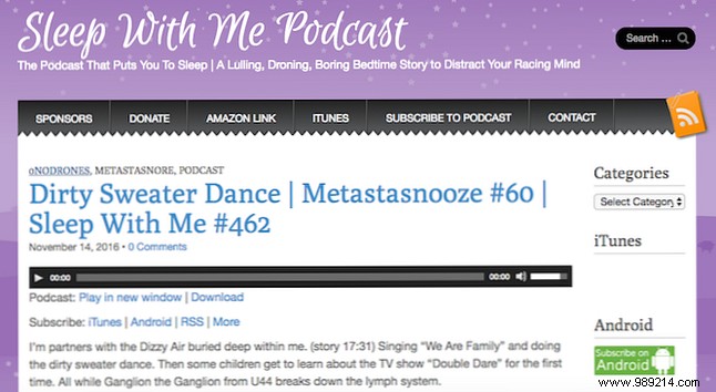 This podcast helps you fall asleep with amazing bedtime stories
