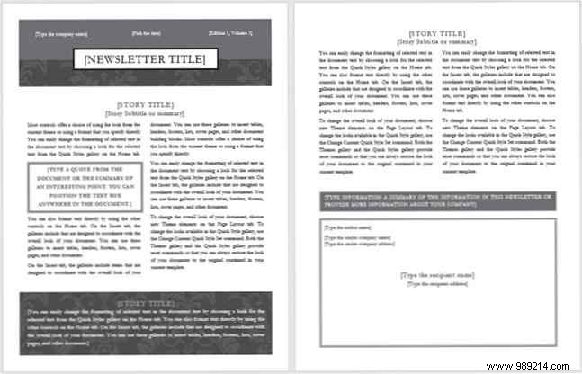 13 free newsletter templates you can print or email as PDF