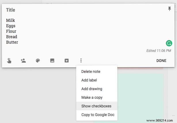 7 Google maintains features for perfect lists 