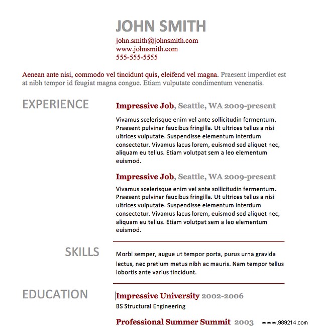 Free Microsoft Word resume templates to help you land your dream job