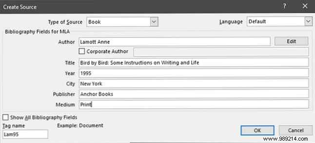 How to create an annotated bibliography in Microsoft Word
