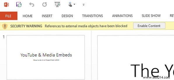 How to embed a video from YouTube and other media in your PowerPoint presentation
