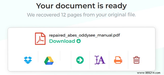 How to repair or recover data from a damaged PDF file