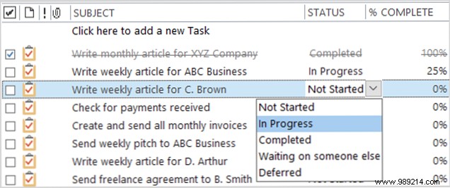 How to use Outlook for simple tasks and project management