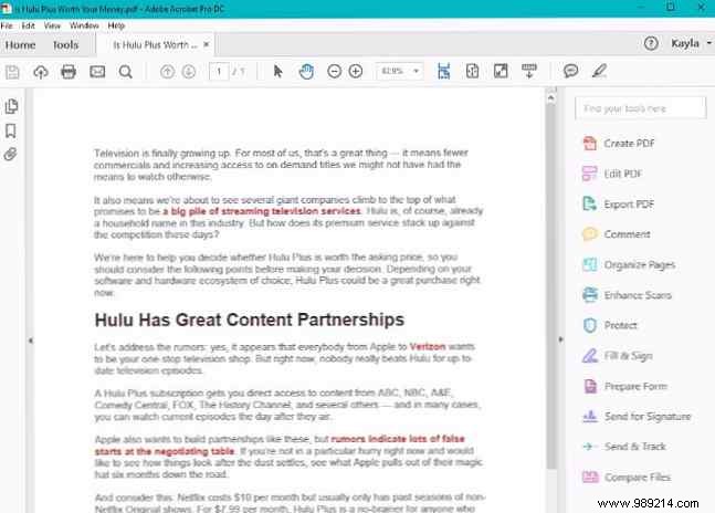 Is a free PDF editor good enough? Adobe Acrobat Pro DC vs. PDFescape