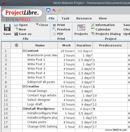 Use the waterfall project management method to organize your life