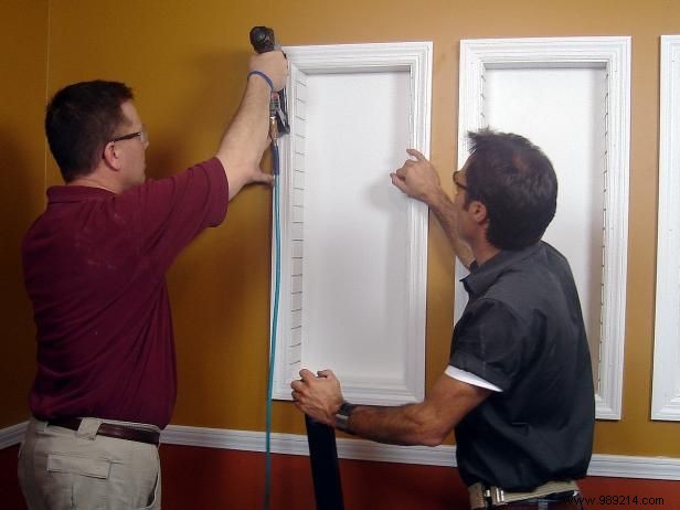 How to install built-in shelving
