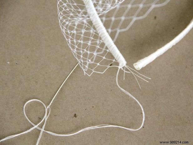 How to make a birdcage wedding veil