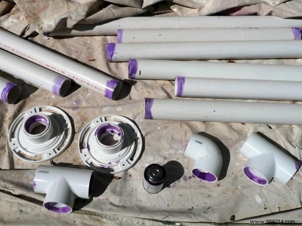 How to make an industrial style headboard with PVC pipes