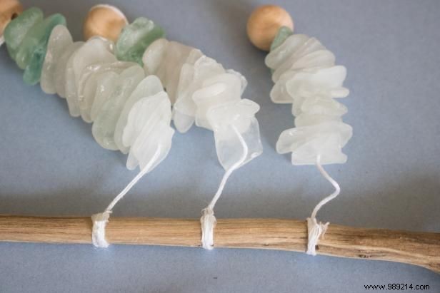 How to make sea glass wall hangings