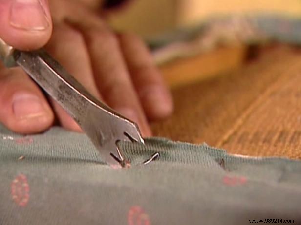 How to reupholster a seat cushion
